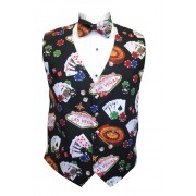 Casino Royale Vest and Bow Tie Set